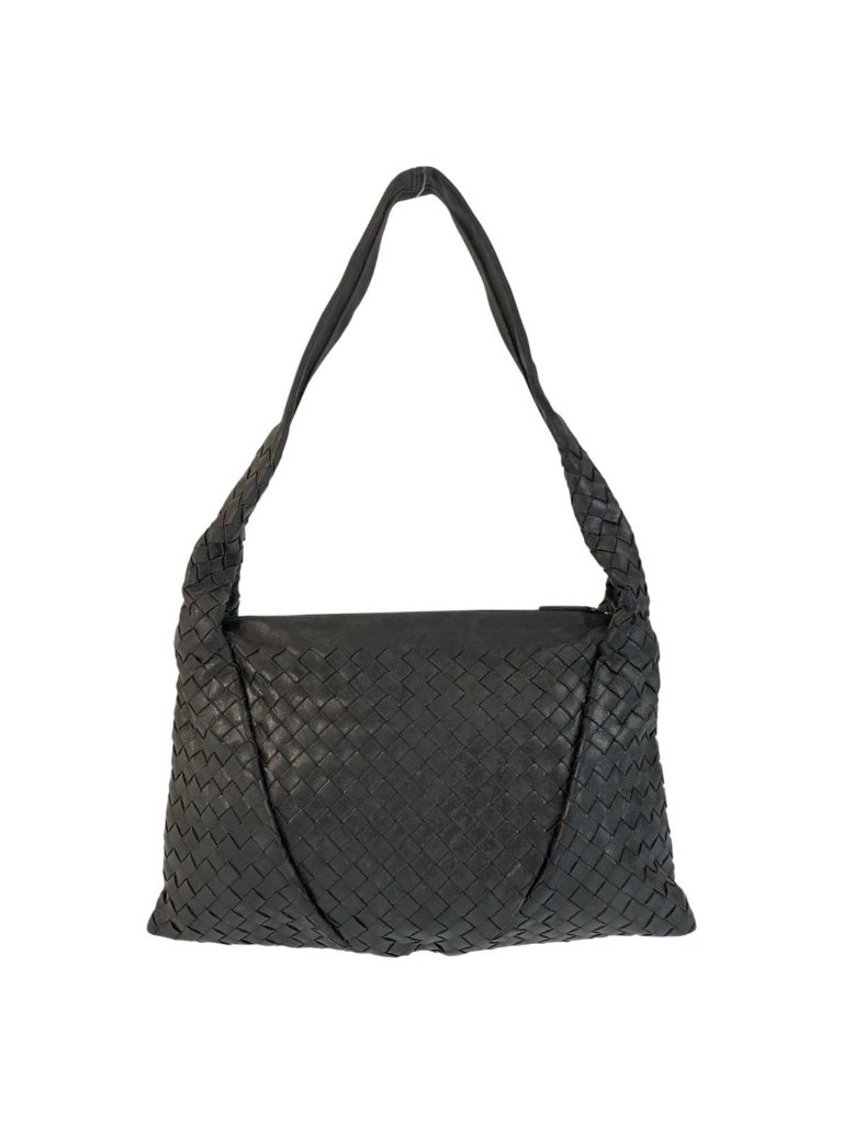 Bottega Veneta Black Leather Shoulder Bag